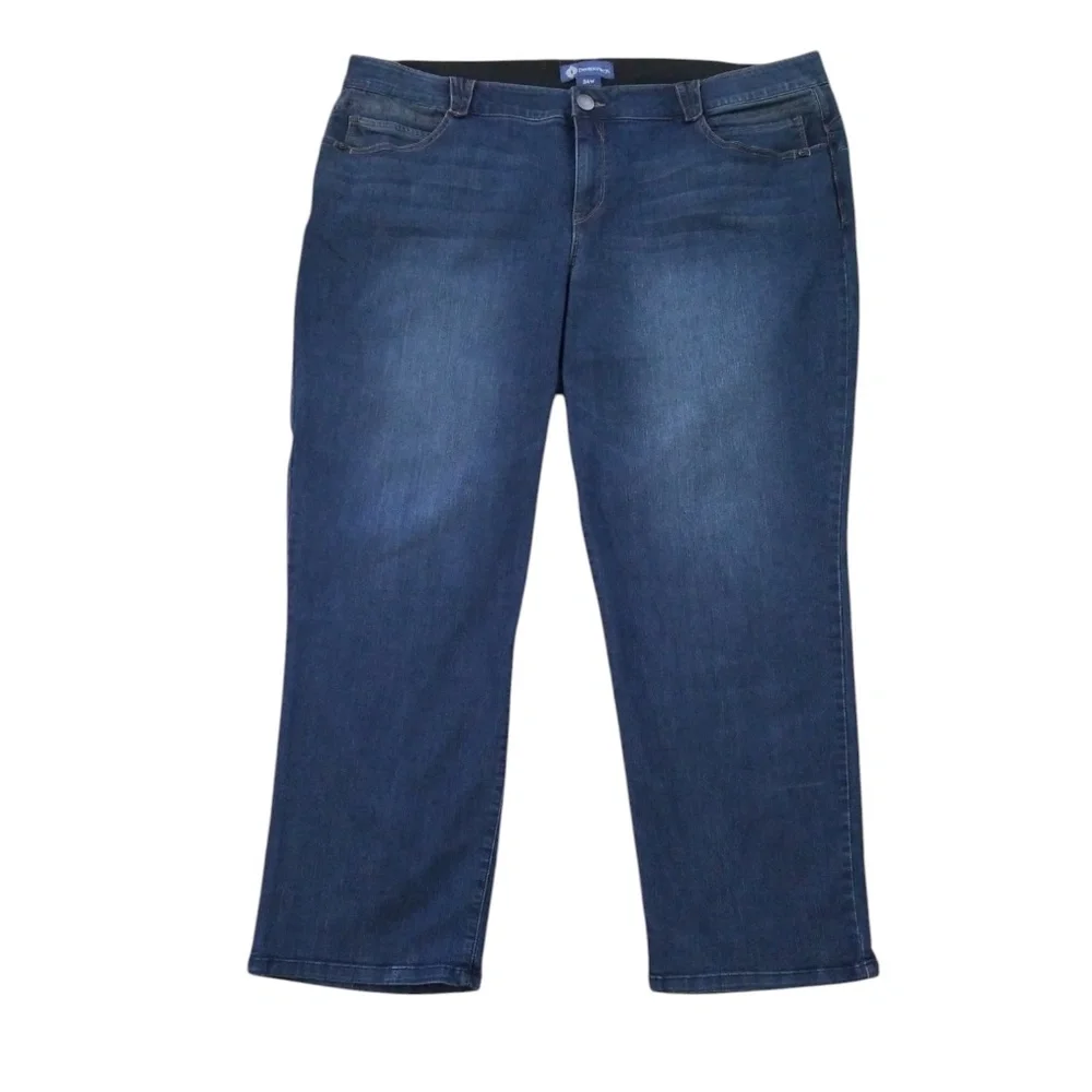 Democracy Women’s Ab Solution Stretch Tapered Leg Jeans‎ Size 24W